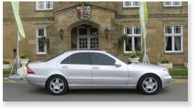 s-class chauffeur driven car hire for corporate event